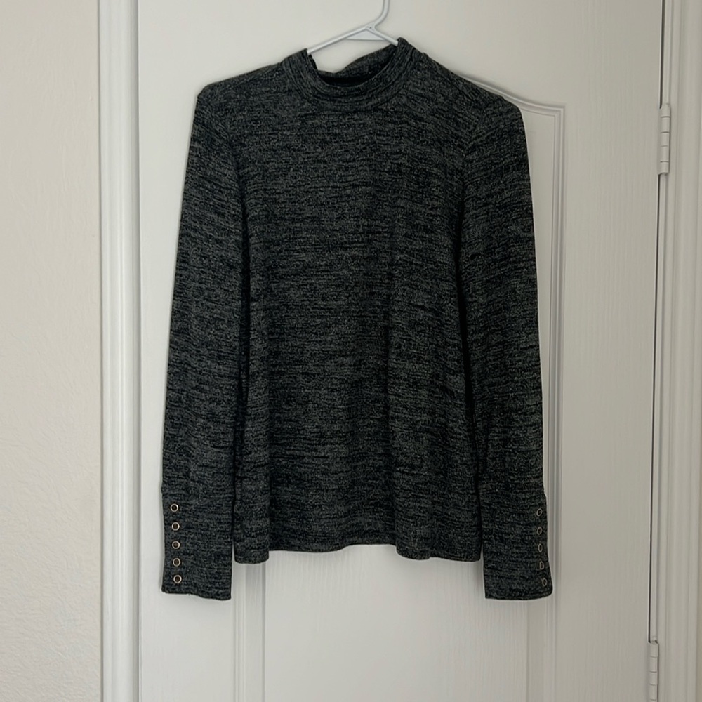 Heather gray layering sweater